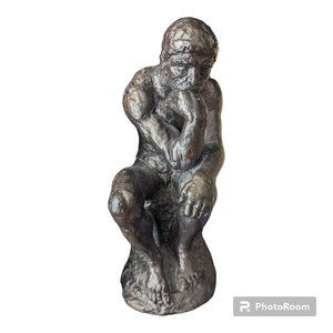 Vintage 1971 Austin Prod. The Thinker Le Penseur by Auguste Rodin Sculpture